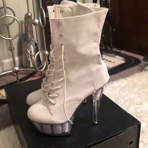 Glitter Iridescent Platform Boot